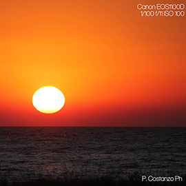 Sunset in Paestum